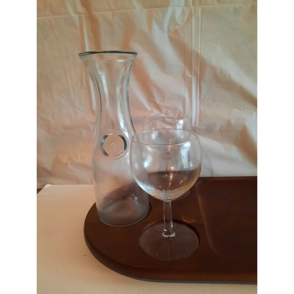 VINTAGE MID CENTURY GAILSTYN SUTTON WOOD CHARCUTERIE BOARD CHEESE WINE SERVER - Picture 3 of 6